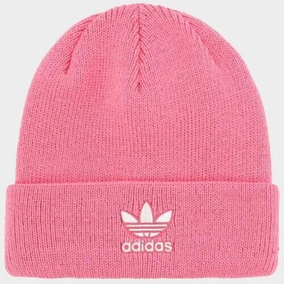 Adidas Originals Trefoil Beanie Pink Snowboarding Ski Winter Valentines Day Gift - Picture 2 of 7